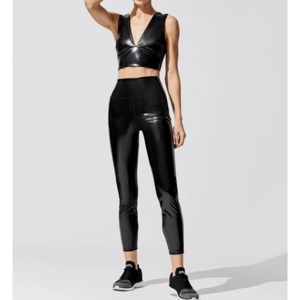Carbon 38 Patent High Rise 7/8 Leggings